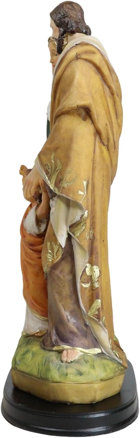 Ebros Gift Religious Inspirational Christmas Theme The Holy Family Mother Mary Joseph and Child Jesus Statue Christian Catholic Altar Desktop Figurine 11.5" H