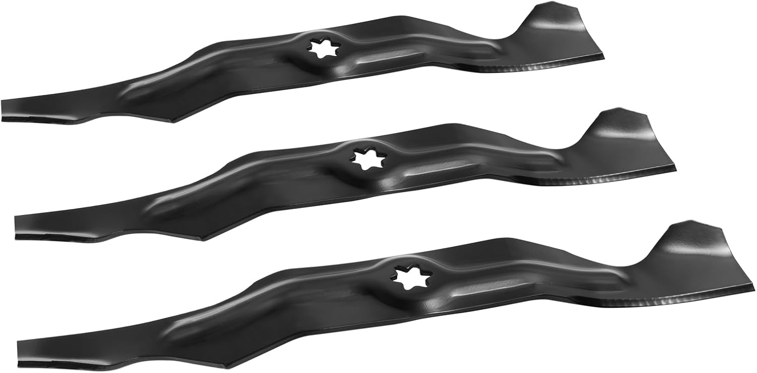 Parts Camp 942-04053C Mower Blade Set for Cub Cadet 942-04053C MTD Troy-Bilt 942-04053B 942-04056c Toro 112-0316 Cub Cadet rzt 50 Blades 3 Pack