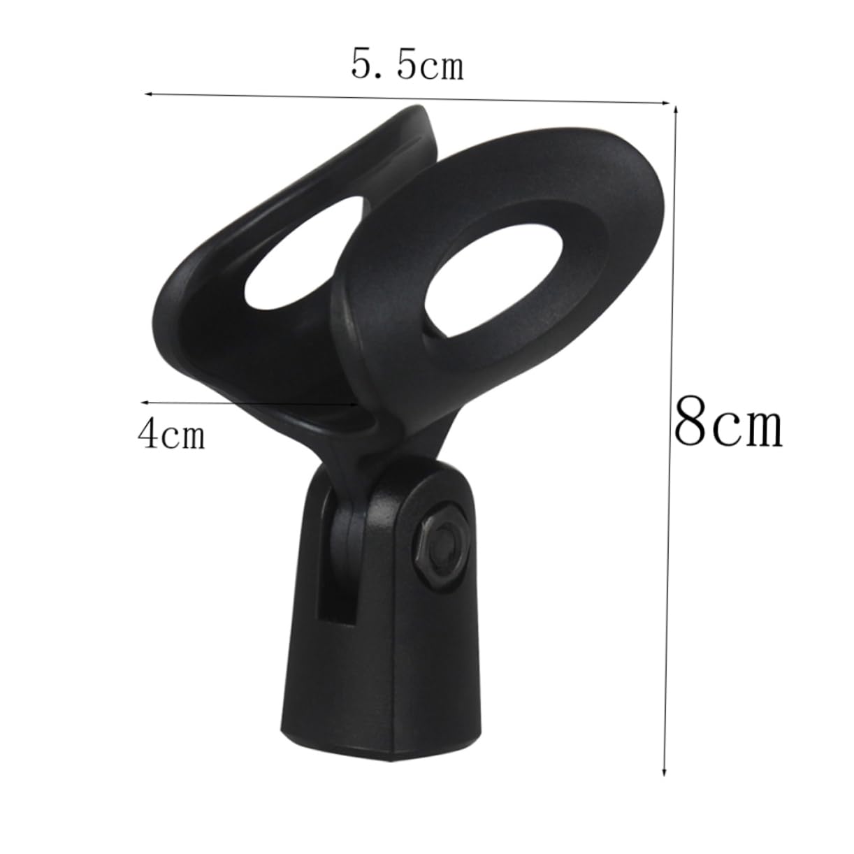 Toddmomy Mic Clip Mic Holder Clip Microphone Holder Microphone Clip Mic Stand Clip Black