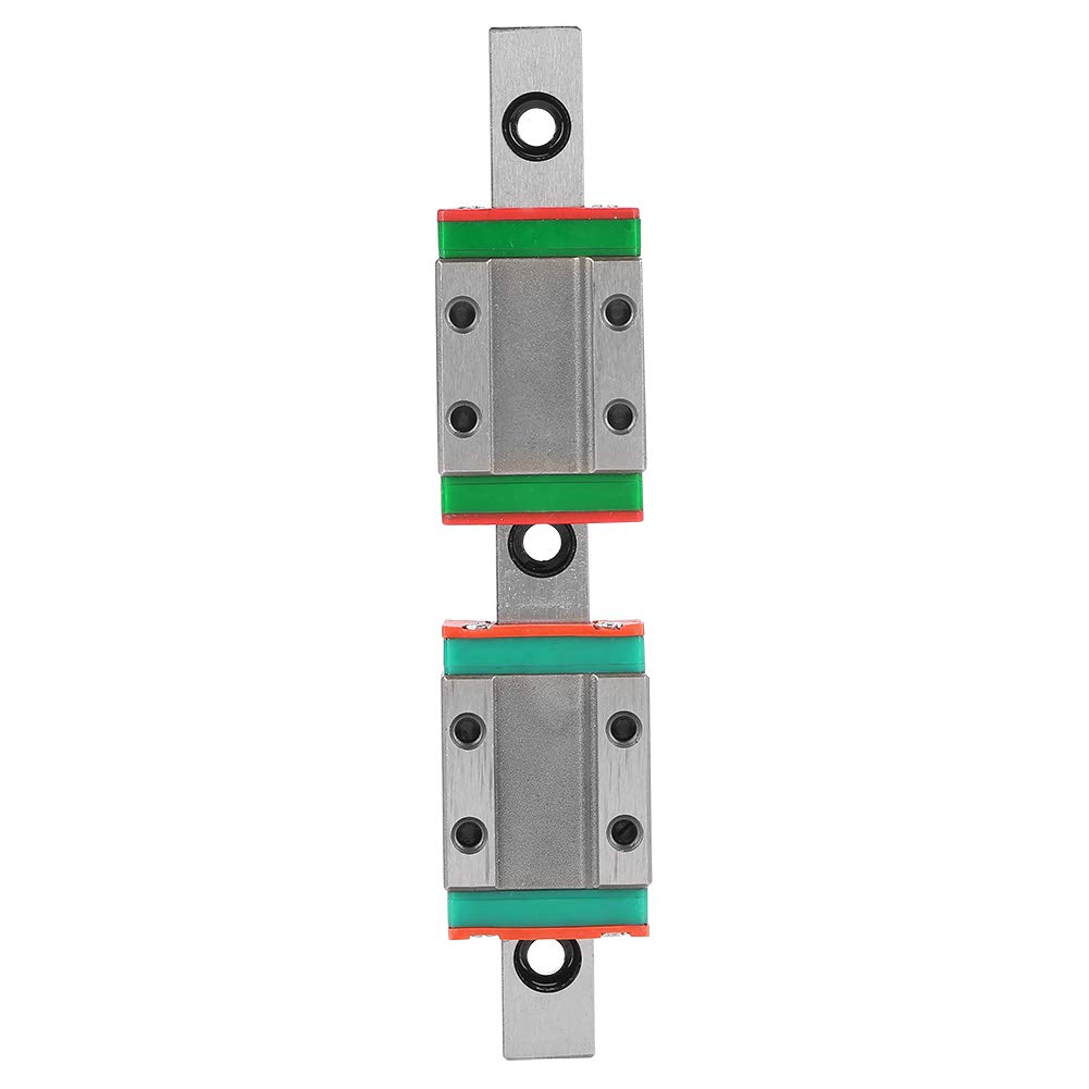 Largeur de rail de guidage linéaire de 9 mm MGN9B 100mm avec 2pcs Bloc de rail MGN9B, bloc de guidage linéaire pour la plupart des équipements automatiques