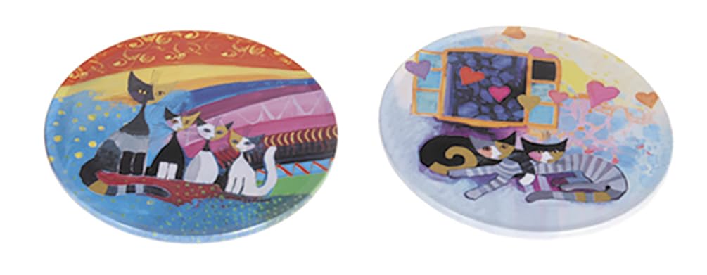 Fridolin "Rosina Wachtmeister" coaster made of metal and cork in a tin