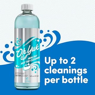 Oh Yuk Healthy Hot Tub Cleaner, Hot Tub Cleaner for Indoor and Outdoor Hot Tubs and Spas - 16 Ounces
