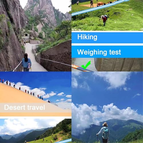 Bastoncini da trekking in lega di titanio Bastone da passeggio regolabile retrattile Bastone da passeggio assistivo for non vedenti Attrezzatura antiscivolo for alpinismo - 2