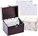VINEALLEY Handcrafted Vintage Wood Recipe Box with 4x6 Recipe Cards Dividers & Kitchen Recipe Holder Groove & Card protector, Large Recipe organizer box, 300+ Recipe & index cards Storage, Gift Box