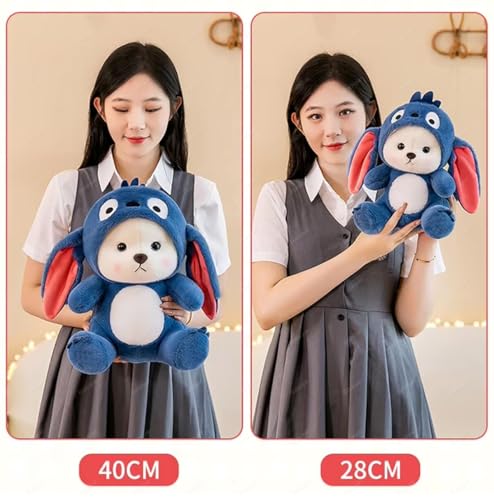 Image of Babique Hoodie Teddy Bear Soft Toy | Stuffed Plush Animal | Ideal for Birthdays & Special Occasions Girls /Boys, Baby Kids -Nevy Blue 28 cm