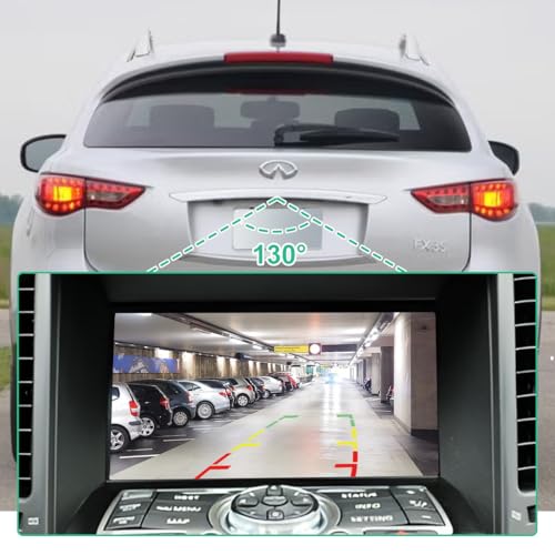 Image of 28419-1BA3A Backup Rear Camera Replacement for Infiniti FX35 EX35 FX37 QX50 QX56 2008-2015, OE Cam Replaces 284191BA3A by GreenYi