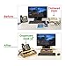 MobileVision Bamboo Drawer Large, Monitor Stand & Stackable Storage Solution for office products pens, pencils, scissors, notepads, business cards and more