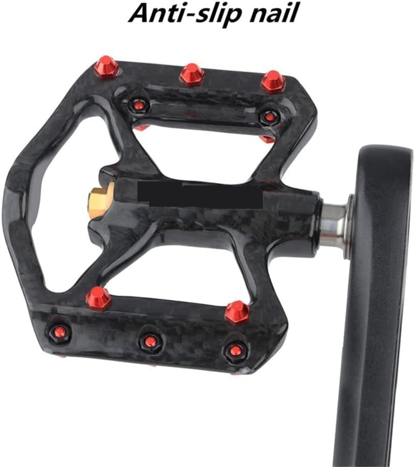 Miniatura 6 de Pedales de bicicleta, pedales de bicicleta de montaña, pedal de carbono de bicicleta de titanio eje de bicicleta de carretera MTB ultra ligero 3