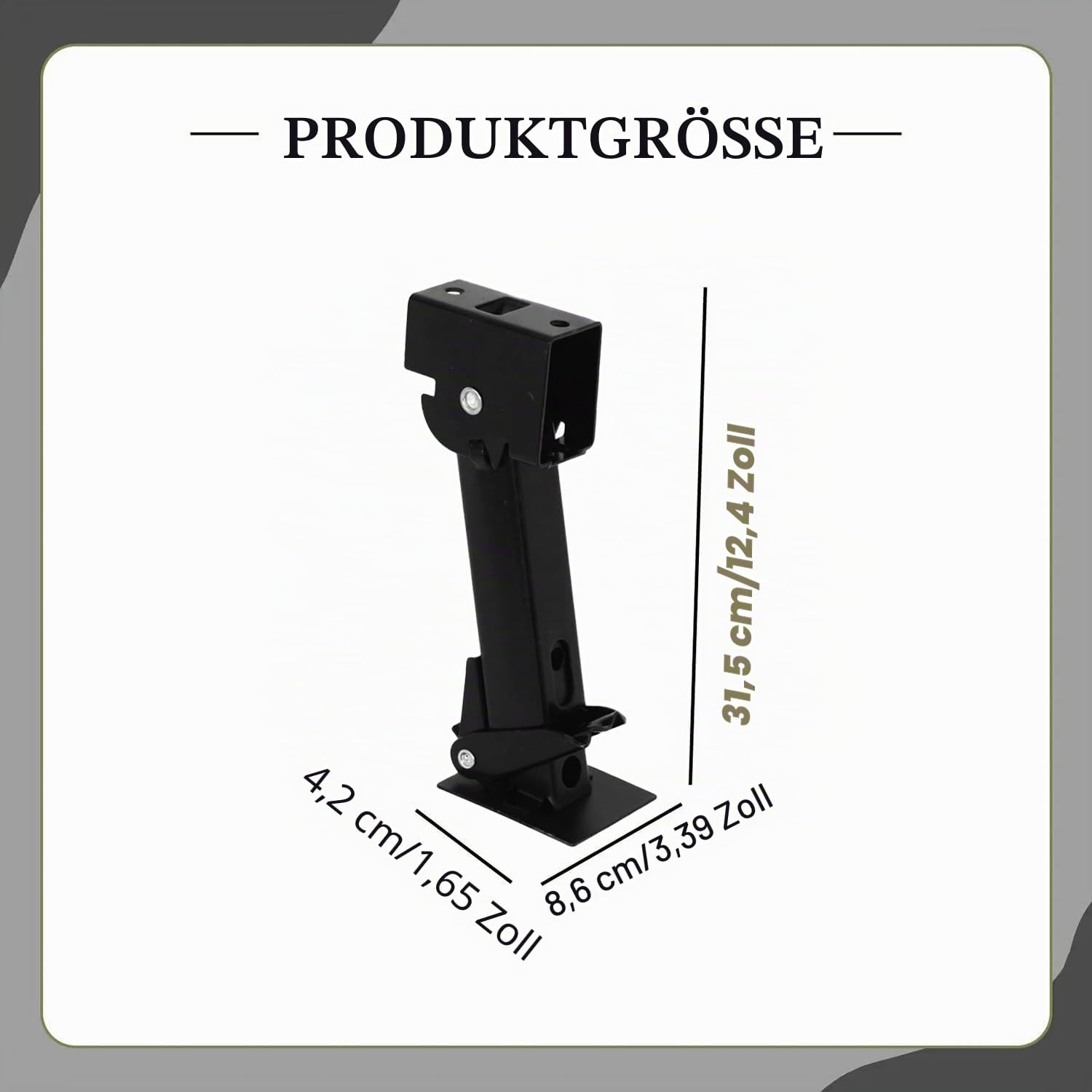 Anhänger Stabilisator,Wohnwagen Stützen,2 Stück Einstellbare Länge Wohnmobil Stabilisator Wagenheber,Unterstellbock 650lb,Unterstützung 1000lb,Rostschutzbehandlung,Für Wohnmobile, Wohnwagen Usw.