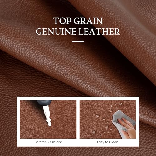 Image of befen Genuine Leather Tote Bag for Women Work, Women's Tote Handbags Shoulder Satchel Purse with Compartments and Tassel