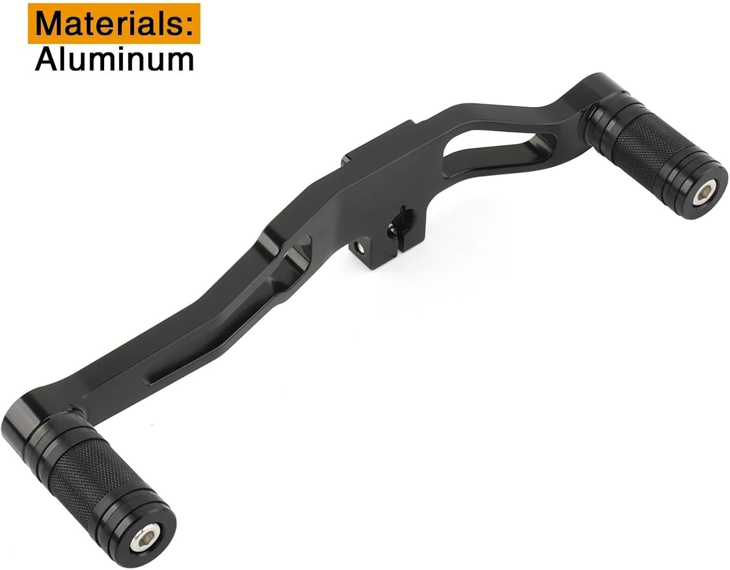 Compatible for Harley Dyna FXD Street Bob Fat Bob 1991-2017 Mid-Control Heel Toe Shift Lever Shifter Pegs(Black White-A)