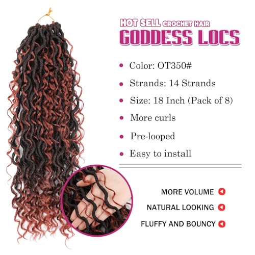 Image of Goddess Faux Locs Crochet Hair for Black Women, Goddess Locs Crochet Hair