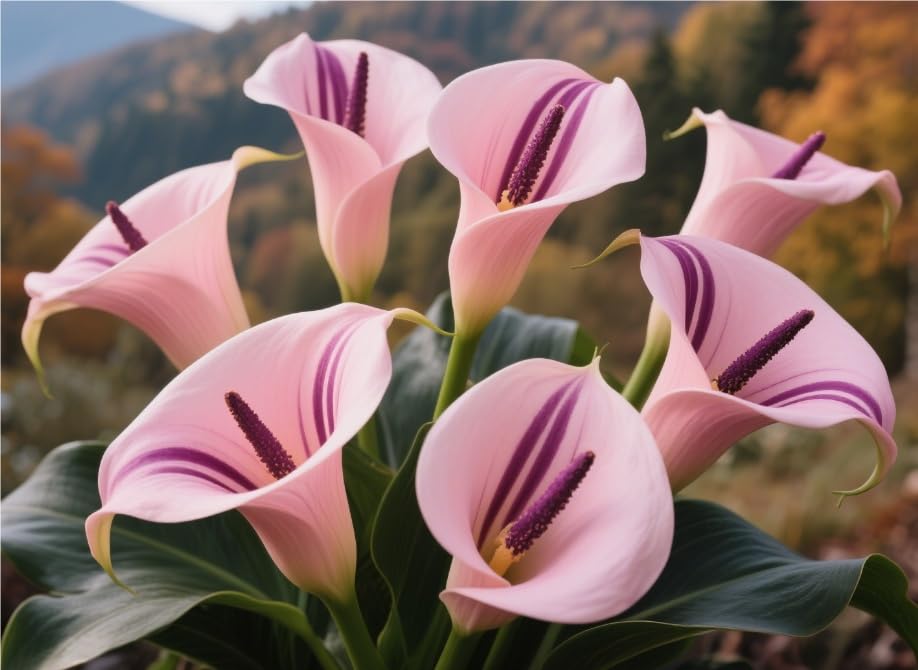 Magnificent Calla Lily Bulbs UK in Bulk: Hardy Perennial Splendor for Breathtaking Garden Displays, Greening Flower-8 Bulbs-E — image 1