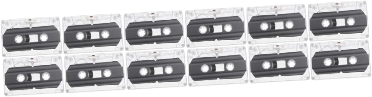 OSALADI 12pcs Recordable Blank Cassette Tapes Cassette Tape Recorder Accessories