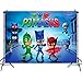 PJ Hero Fondo niños simyron Fondo Decoracione de Fiesta cumpleaños Decoraciones Fiestas Fondos fotográficos Fiesta temática para niñas Niños Fondo para fotos150 * 100 cm