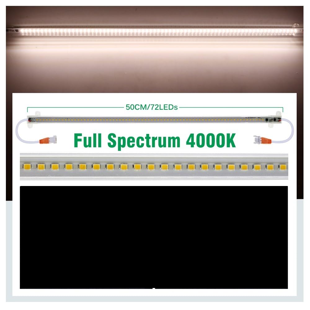 LED indoor plant growth lamp full spectrum flower and succulent potted cultivation,Économie d'énergie(4000K,Set)