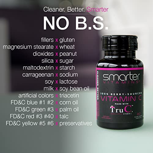 Smartervitamins SV-VITAC-60 Smarter Raw Whole Food Vitamin C Natural Immune Support From Berries thumb #3
