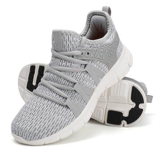 Image of INZCOU Running Shoes Lightweight Tennis Shoes Non Slip Gym Workout Shoes Breathable Mesh Walking Sneakers