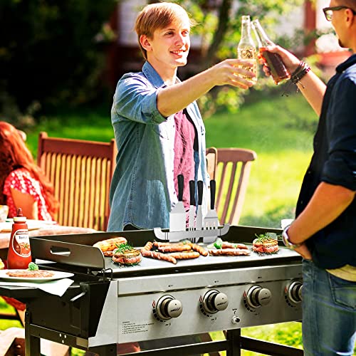 10-Inch Stainless Steel Griddle Spatula Holder - 2 Pack - Image 7