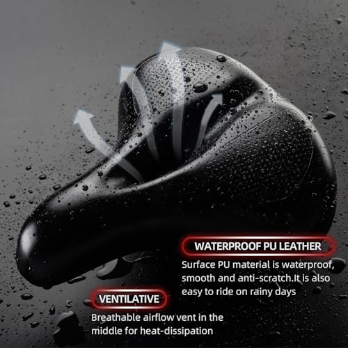 Image of ROCKBROS Bike Seat Cushion Soft Wide Bicycle Seat for Peloton, Road