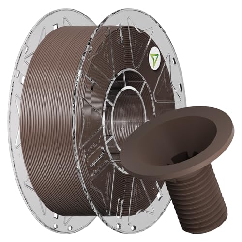 Image of Creality Carbon Fiber PETG Filament 1.75 mm 1KG, Hyper PETG-CF Filament, Matte Finish, Heat-Resistant, High Strength & Outdoor Durable, High Speed 30-600mm /s, Fits for Most 3D Printers, (Tea Brown)