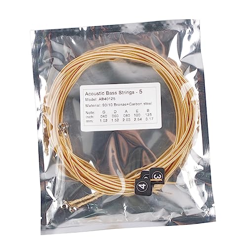 ifundom 1 Set Durable Acoustic Bass Strings String Replacement for Bass Instruments User Friendly Design for Enhanced Sound Quality and Playing Experience