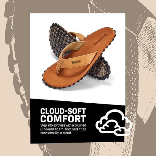 Gumbies Vegovert Unisex Flip-Flop, with Supersoft Brush EVA Footbed, Soft Cotton Backed Faux Leather Strap & Recycled Rubber Sole - Comfort Guaranteed2