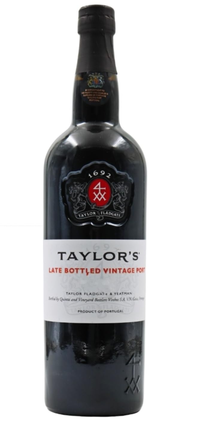 Taylor’s Late Bottled Vintage Port 1L (2019–Present Bottlings) – Rich Full-Bodied Red Dessert Wine | 20% ABV | Smooth, Elegant & Complex Port from Portugal | Gift for Wine Lovers