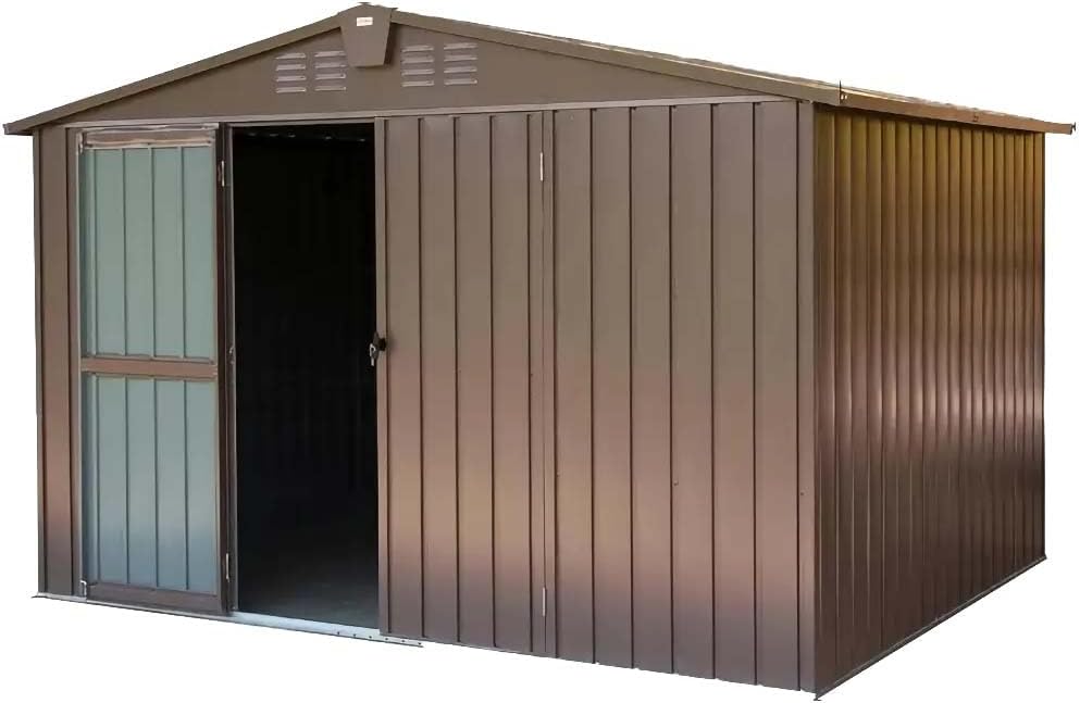 Multifunctional 10x8 Ft Metal Outdoor Storage Shed - Image 1 of 6