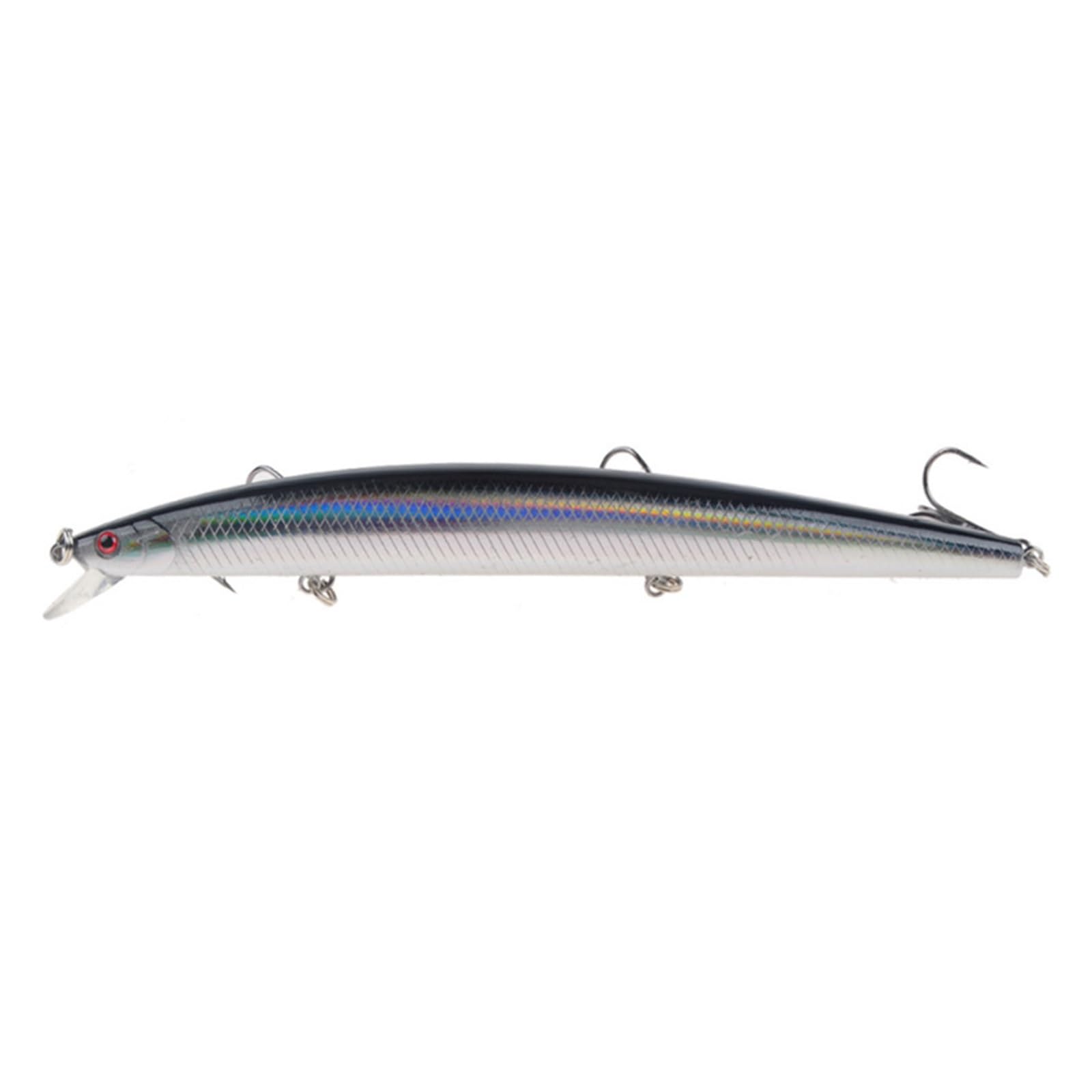 1 Uds 18cm 24g Minnow señuelo de Pesca láser Duro Cebo Artificial plástico Grandes señuelos de Peces Falsos mar Pesca Cebo Crankbait Wobblers(9)