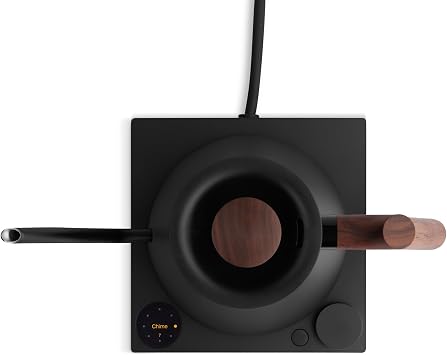 Fellow Stagg EKG Pro Electric Kettle with Gooseneck Spout - Pour Over Coffee and Tea - Quick Heating Precise Temperature Control - Matte Black with Walnut Handle