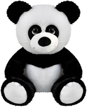 Sevimli Panda Peluş Oyuncak, 30 cm, Siyah, Unisex