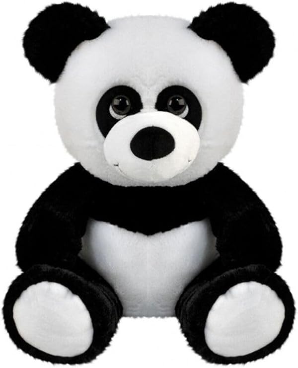 Sevimli Panda Peluş Oyuncak, 30 cm, Siyah, Unisex