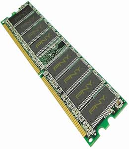 PNY Optima 1GB DDR 400 MHz PC3200 Desktop DIMM Memory Module MD1024SD1-400
