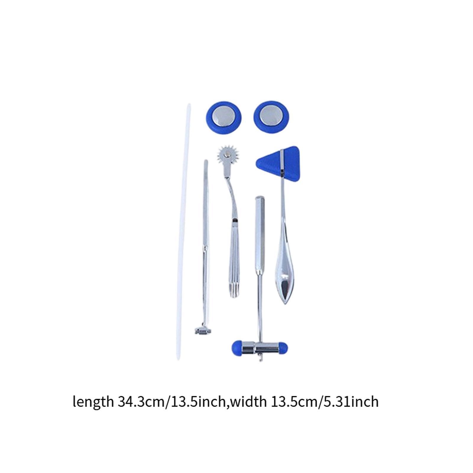 Neurological Percussione Strumento Esame Neurologico con Martelli Babinski Ruota Realizzato in Acciaio Inox E Alluminio, Blu