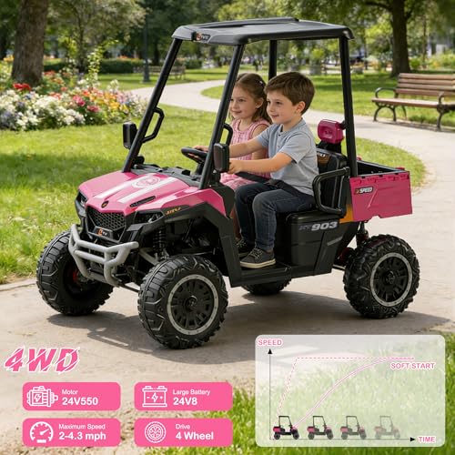 24V Kids Golf Cart 2-Seater