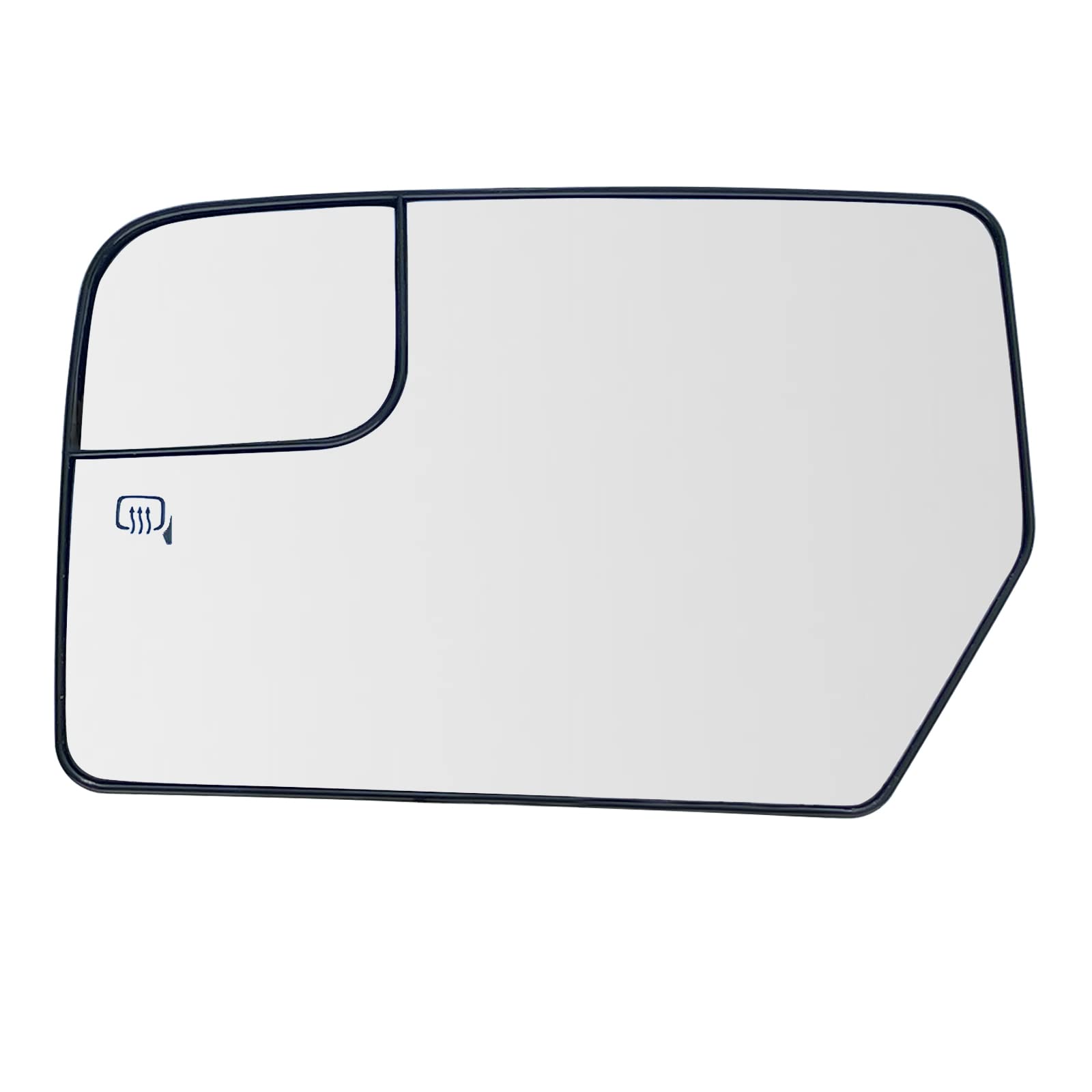 Left Driver Side Heated Mirror Glass Replacement For 2012-2017 Ford Expedition 2012-2014 Lincoln Navigator -Power Heated, with Backing Plate, Replace CL1Z17K707C CL1Z17K707D