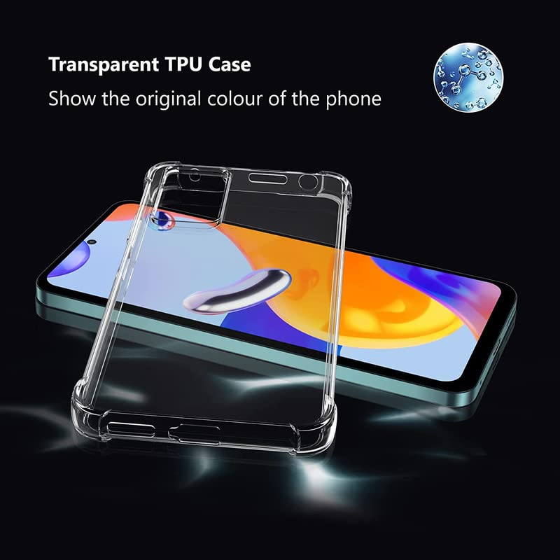 Image of Silicone Shockproof Bumper Ultra Clear Slim Anti-Slip Grip Soft Flexible Back Cover For Xiaomi Note 11 Pro Plus 5G / Xiaomi Redmi Note 11 Pro+ 5G (Transparent)
