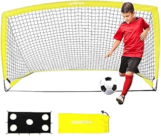 SPORTOUT Portable Football Goal, 6x3Training Football Net for Backyard, Garden, Indoor, Outdoor, Training, Practice Goals