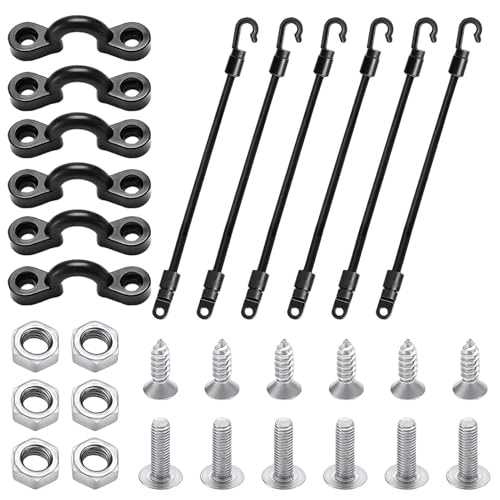 Soporte para barra de barco - Sistema de consola ajustable, abrazadera de pesca compacta | Soporte de base de poste resistente con montaje de tornillo para plataformas de canoa, salidas en muelle
