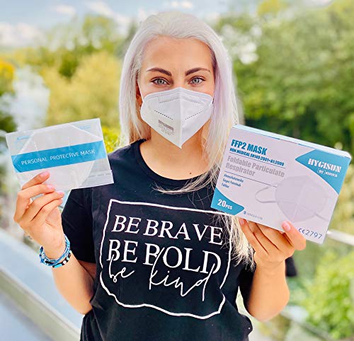 Lot de 20 - Masque de protection FFP2 - Masques vérifiés et approuvés par DEKRA Germany - Certifiés CE par BSI. Netherlands CE2797 Cover