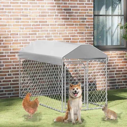 Generico Canile da Esterno con Tetto 200x100x125 cm,Cucce e recinti per Cani