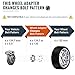RockTrix 1.5in Wheel Adapters (Changes Bolt Pattern) Converts 6x139.7 to 6x135, 14x1.5 Fine Studs, Compatible with Cadillac Chevy GMC Trucks SUV - 6x5.5 to 6x135 Spacers, 1.5 inch, 4pcs