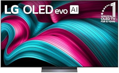LG 77-Inch Class OLED evo AI 4K C5 Series Smart TV w/Dolby Atmos, Dolby Vision, HDR10, AI Super Upscaling 4K, Filmmaker Mode, Wow Orchestra, Alexa Built-in (OLED77C5PUA, 2025) (Renewed)
