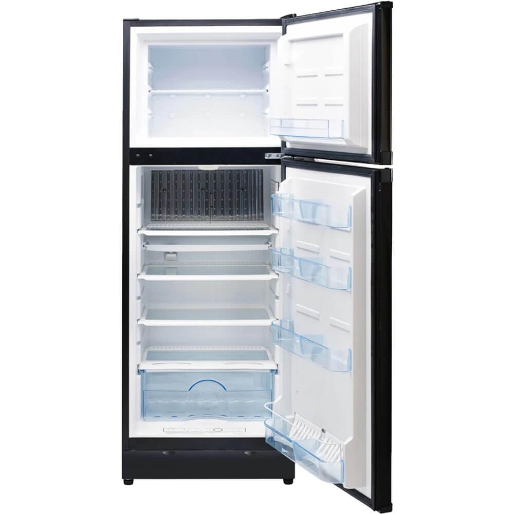 Unique Appliances Ugp-10c Sm B Off-Grid 10 Cu. Ft. Propane Top Freezer Refrigerator, Black; Battery-Operated Interior Light; Front-Mounted Controls With Cover; Dual Power on Fridge.com - View 3