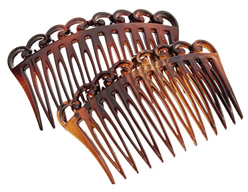France Luxe Small Filigree Comb Pair - Tortoise