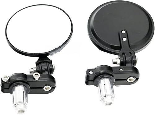 Miniatura 3 de Side Mirrors Universal for 87" 22mm Handlebar Ends Motorbike Mirror Motorcycle Mirror Aluminum Back View Side Rearview Mirrores Motorcycle Rearview