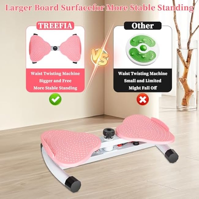 Ab Twister Board, Flexforge Pilates Twister, Waist Twisting Machine - 300 lbs, Pilates Waist Twister for Women Belly Fat Loss, Home Gym Equipment for Women/Men
