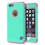 iPhone 6 Plus Case,Nancy’s shop Premium Ultra Slim Double Layer 2in1 Hard Soft Exact-Fit Hybrid Series Armor Heavy Duty Smooth Scratch Resistant Shock Absorbing Bumper Protective Cover (Hot pink)