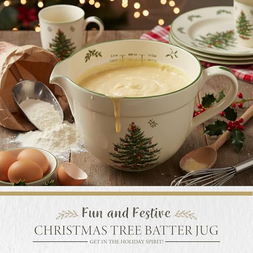 Jarra Christmas Tree Spode de Porcelana 2.1 quart miniatura 2